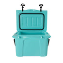 25QT Portable Cooler, Insulated Hard Cooler with Bottle Opener and Cup Holder by HouseOfZazla