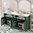 60" Modern Black Bathroom Vanity Set