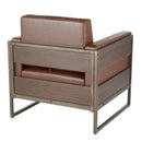 Drift - Industrial Lounge Chair - Espresso by HouseOfZazla