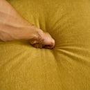 83" Modern Sectional Sofas Couches Velvet L-Shaped Couches for Living Room, Bedroom, Yellow