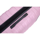 3 Piece Luggage Sets PC Lightweight & Durable Expandable Suitcase with Two Hooks, Double Spinner Wheels, TSA Lock, (21/25/29) Pink