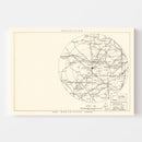 Vintage Map of the Topeka Air Force Depot Vicinity, 1951
