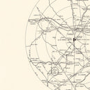 Vintage Map of the Topeka Air Force Depot Vicinity, 1951