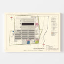 Vintage Map of Wilkins Air Force Depot, 1952