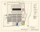 Vintage Map of Wilkins Air Force Depot, 1952
