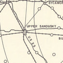 Vintage Map of the Wilkins Air Force Depot Vicinity, 1952