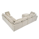 U_Style 120.8" Extra Large 7-Seater Modular Sectional Sofa