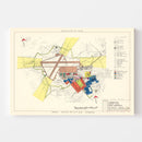 Vintage Map of Cambridge Research Center, 1952