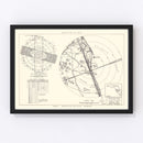 Vintage Map of the Patrick Air Force Base Vicinity, 1952