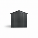 8x6FT Galvanized Steel Outdoor Storage Shed with Sliding Door