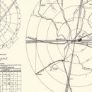 Vintage Map of the Amarillo Air Force Base Vicinity, 1952
