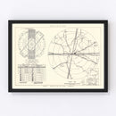 Vintage Map of the Amarillo Air Force Base Vicinity, 1952