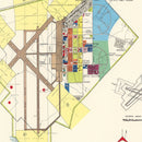 Vintage Map of Bryan Air Force Base, 1951