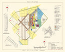 Vintage Map of Bryan Air Force Base, 1951