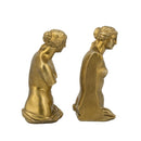 Set of 2 Venus de Milo Bust Bookends with Gold Finish by HouseOfZazla
