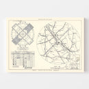 Vintage Map of the Bryan Air Force Base Vicinity, 1951