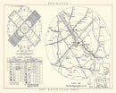Vintage Map of the Bryan Air Force Base Vicinity, 1951