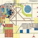 Vintage Map of Chanute Air Force Base, 1951