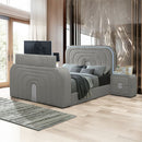 Shelyn - Bedroom Bed With LED, TV Stand, Fireplace & Bluetooth by Unique Piece Furniture