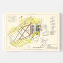 Vintage Map of Craig Air Force Base, 1950