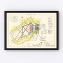 Vintage Map of Craig Air Force Base, 1950