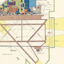 Vintage Map of Ellington Air Force Base, 1953