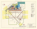 Vintage Map of Ellington Air Force Base, 1953
