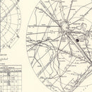 Vintage Map of the Ellington Air Force Base Vicinity, 1953