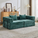 Convertible Floor Sofa Bed With Pillow Back Support Armrest by HouseOfZazla