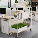 3 Tier Shelf Wire Shelving Unit - 3000LBS, 3T1848-3KLB-W-LKJ