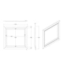 Skye - Marble Mirror - White