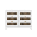 4-Pieces Bedroom Sets, Queen Size Farmhouse Platform Bed with Storage