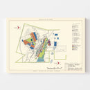 Vintage Map of Francis E. Warren Air Force Base, 1952