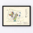 Vintage Map of Francis E. Warren Air Force Base, 1952
