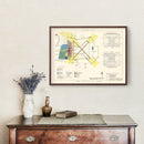 Vintage Map of Goodfellow Air Force Base, 1952
