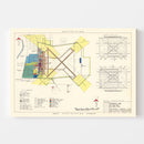 Vintage Map of Goodfellow Air Force Base, 1952