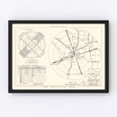 Vintage Map of the Goodfellow Air Force Base Vicinity, 1952
