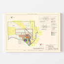 Vintage Map of Greenville Air Force Base, 1951
