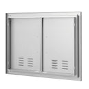 BBQ Access Door, 30W x 21H Inch Double Stainless Steel Outdoor Kitchen Door by HouseOfZazla