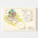 Vintage Map of James Connally Air Force Base, 1952