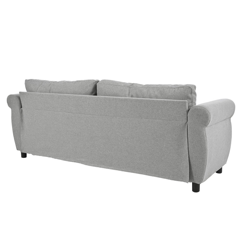80.7" 2-in-1 Sofa Bed Sleeper with Large Memory Mattress(63"x70.9x3.3 inch), for Living Room Spaces Bedroom