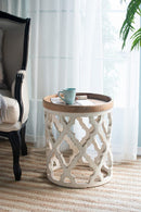 Stylish Rustic Round Wooden Table by HouseOfZazla