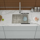 Modern Undermount Stainless Steel Kitchen Sink 16 Gauge, Deep Single Bowl