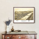 Vintage Map of Kittanning, Pennsylvania 1896