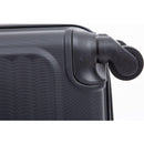 3 Piece Luggage Sets ABS Lightweight Suitcase with Two Hooks, Spinner Wheels, TSA Lock, (20/24/28) Black