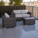 Stylish Sofa Seating Group With Cushions Perfect For Outdoor Gatherings by HouseOfZazla