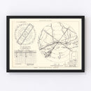 Vintage Map of the Keesler Air Force Base Vicinity, 1950