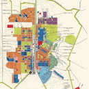 Vintage Map of Lackland Air Force Base, 1950