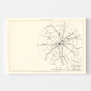 Vintage Map of the Lackland Air Force Base Vicinity, 1950