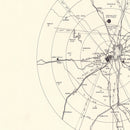 Vintage Map of the Lackland Air Force Base Vicinity, 1950